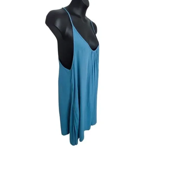 ELAN Slip Dress Cover-up Blue XL New - Picture 5 of 7